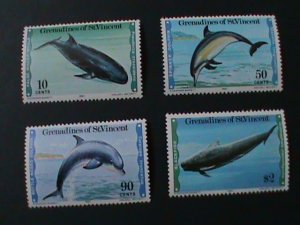 ST.VINCENT-GRENADINES-1979 SC#183-6  LOVELY KILLER WHALES SET-MNH VF-LAST ONE