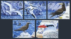 Ascension 868-872,872a sheet,MNH. Bird Life 2005.Fairy tern,Booby,Noddy,Tropic