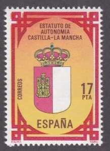 Spain # 2373, Castilla-La Mancha Autonomy, Mint NH