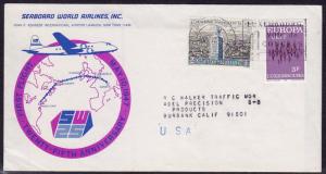 Luxembourg - 1961-1972 - Scott #381,512 - used on commemorative cover to USA