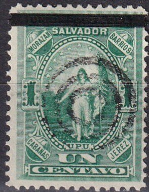 Salvador #23  F-VF  Used  CV $3.00 (Z5975)