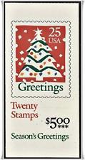 BK181 $5.00 2516a, 25c Christmas Tree (2) 1990