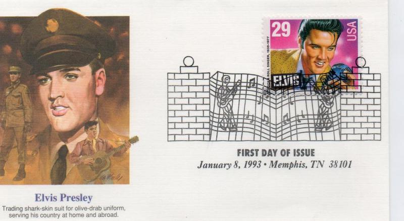 #2721 Elvis Presley, Fleetwood First Day Cover