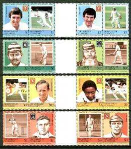 St Vincent - Grenadines 1984 Cricketers #1 (Leaders of th...