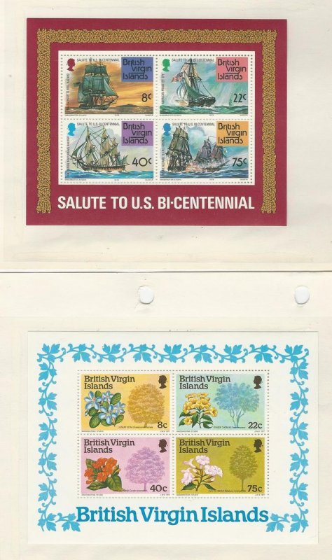 Virgin Islands, Postage Stamp, #312a, 341a Mint NH Sheets, 1975-78 Ship 