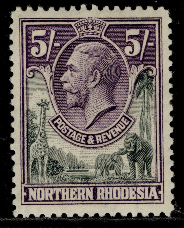 NORTHERN RHODESIA GV SG14, 5s slate-grey & violet, M MINT. Cat £55.