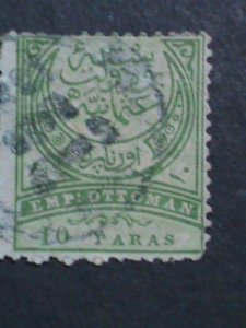 ​TURKEY-1884 SC#67 138 YEARS OLD OTTOMAN EMPIRE USED- STAMP-FINE