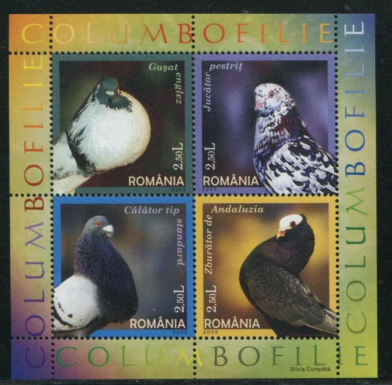 Romania 2005 Sc 4765 Birds Pigeon CV $8.25