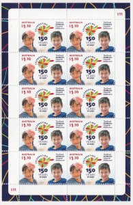 2020 AUSTRALIA - ROYAL CHILDRENS HOSPITAL 150th ANNIV. UNMOUNTED MINT SHEETLET