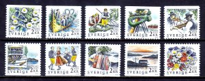 Sweden - Scott #1681-1690 - MNH - SCV $20