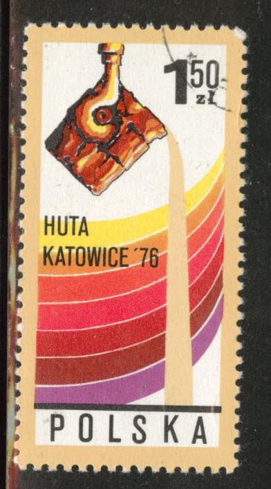 Poland Scott 2184 Used 1976  favor canceled Foundry stamp