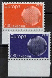 ZAYIX French Andorra 196-197 MNH Europa Cept 071823S64M