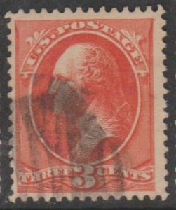 U.S. Scott #214 Washington Stamp - Used Single