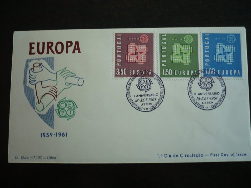 Europa 1961 - Portugal - Set on First Day Cover