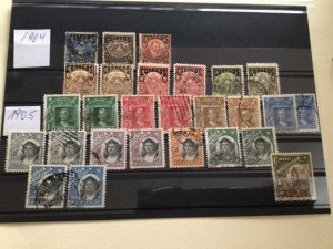 Chile 1904 to 1906 used stamps  A12686