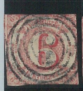 78255a  - GERMANY Thurn und Taxis -  STAMP:  Michel  # 22  -  USED