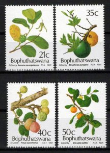 South Africa Bophuthatswana 254-257 MNH Wild Fruit Food Plants ZAYIX 0424S0117M