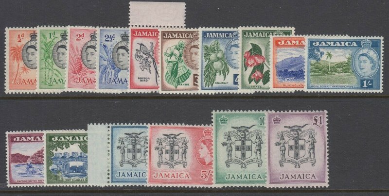 Jamaica, Scott 159-174 (SG 159-174), MLH