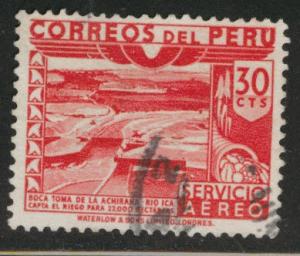 Peru  Scott C90 Used from 1949-50 Airmail set