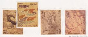 ALGERIA MNH Scott # 675-678 Cave Drawings Tassili (4 Stamps)