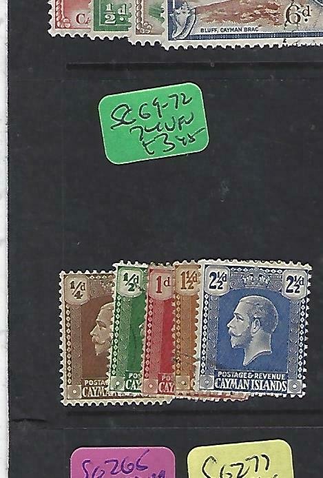 CAYMAN ISLANDS   (PP2009B) KGV  SG 69-72, 74   VFU