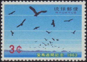Ryukyu Islands #110, Complete Set, 1963, Birds, Never Hinged