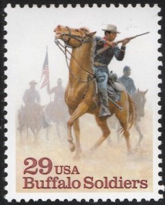 SC#2818 29¢ Buffalo Soldiers Single (1994) MNH