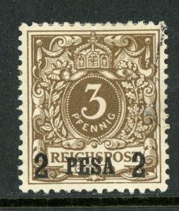 East Africa 1893 Germany 2 Pesa/3 pfg Brown Sc #1 Mint A330