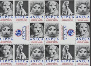 ASPCA America's First Humane Society Vintage Sheet of 18 non-postage