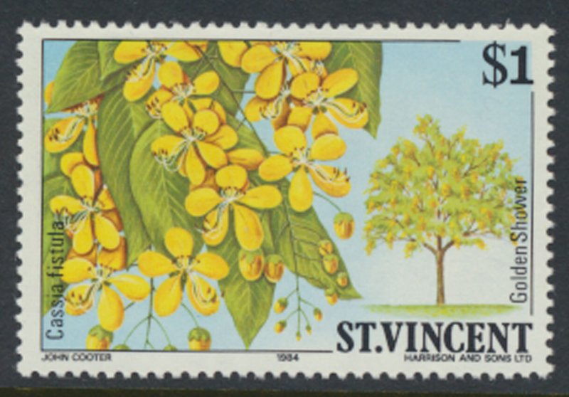 St. Vincent  SC# 728  MNH Flowering Trees 1984 see detail & scan