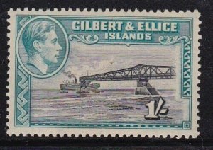 Album Treasures Gilbert & Ellice Scott # 48 1sh George VI Jetty MH-