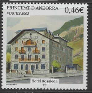 ANDORRA SGF617 2002 HOTEL ROSALEDA MNH