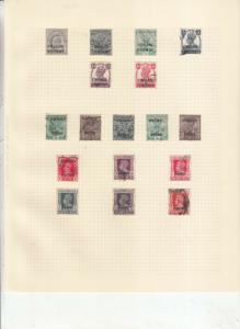 INDIA 13 ALBUM PAGES INC STATES ETC. VALUES MOSTLY USED
