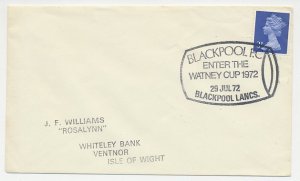 Cover / Postmark GB / UK 1972 Football - Watney Cup