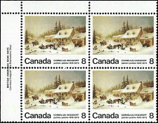 CANADA   #610 MNH UPPER LEFT PLATE BLOCK  (1)
