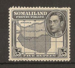 Somaliland 1938 5R SG104 LHM Cat£32