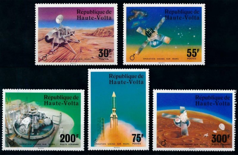 1976 Upper Volta 632-636 Mars Viking probe exploration mission 7,50 €