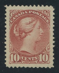 Canada 45 - 10 cent Small Queen - XF app Mint light hinged with PF Certificate