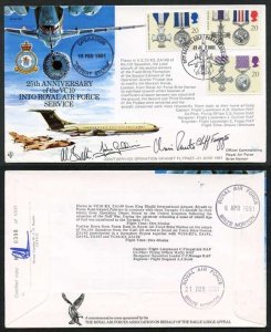 AC50d 25th Ann of the VC1O into Military Service. special Postmark Signed 4