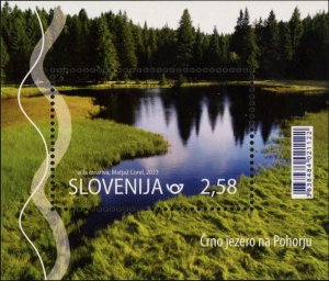 Slovenia 2023 MNH Stamps Souvenir Sheet Black Lake Nature