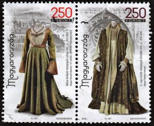 Hungary: History of Clothing: King & Queen Wedding Garments Pair (2016) Used