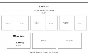 BAHRAIN STAMP ALBUM PAGES 1933-2011 (105 PDF digital pages)