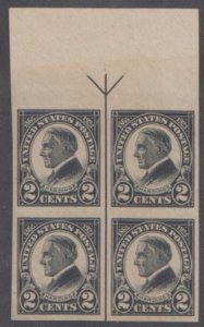 US 611 NH VF Margins Arrow Block of 4 cv $45