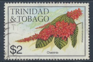 Trinidad and Tobago  SG 648A Used Chaconia  Flowers SC# 404 - see detail / scans