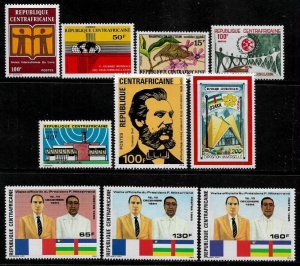 Central Africa Small Collection of MNH Stamps (001)