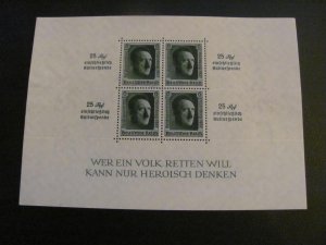 Germany  1937 MNH  SC B106 SOUVENIR XF 320 EUROS (112)