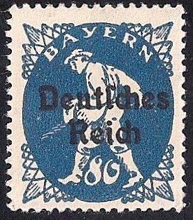 Bavaria #265 80pf Electricity, Stamp Mint OG LH F-VF