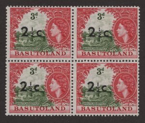 Mint Never Hinged SC64a SG61 2 1/2c on 3d T1 Block of 4