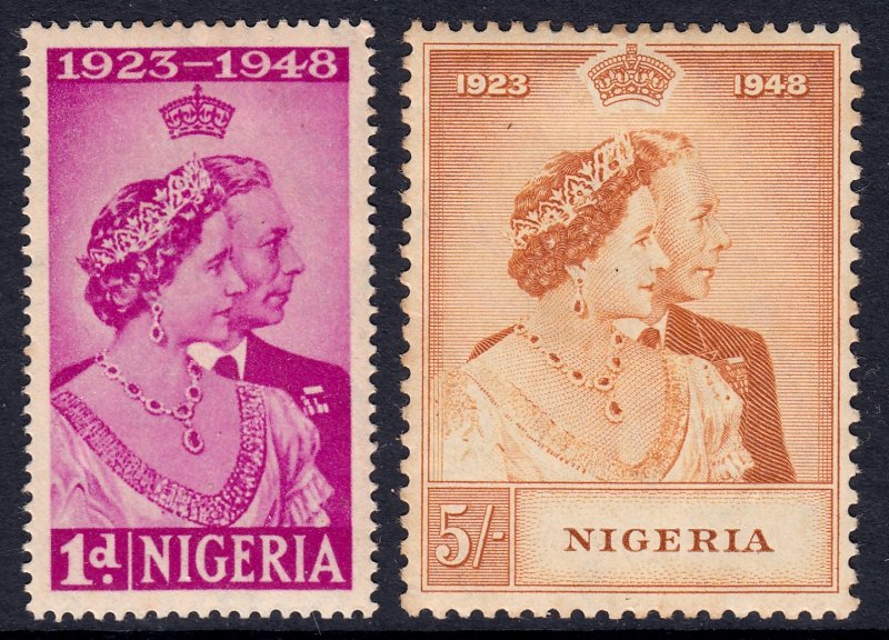 Nigeria - Scott #73-74 - MLH - Toning - SCV $13.85