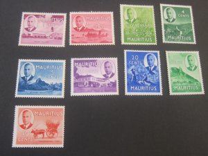 Mauritius 1950 Sc 235-40,242,244-45